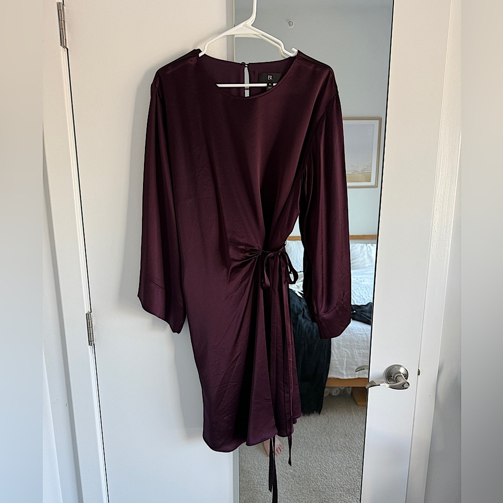 Banana Republic Purple Waist Tie Dress